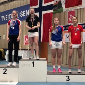 Ungdommens Badmintonmesterskap 5-7 april 2019: Haugerud på pallen i 7 av 10 klasser!