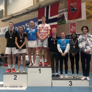 Ungdommens Badmintonmesterskap 5-7 april 2019: Haugerud på pallen i 7 av 10 klasser!